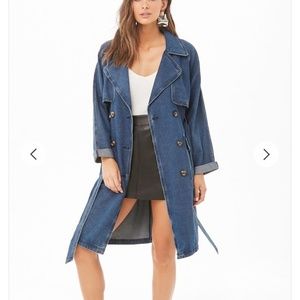 Denim Trench Coat